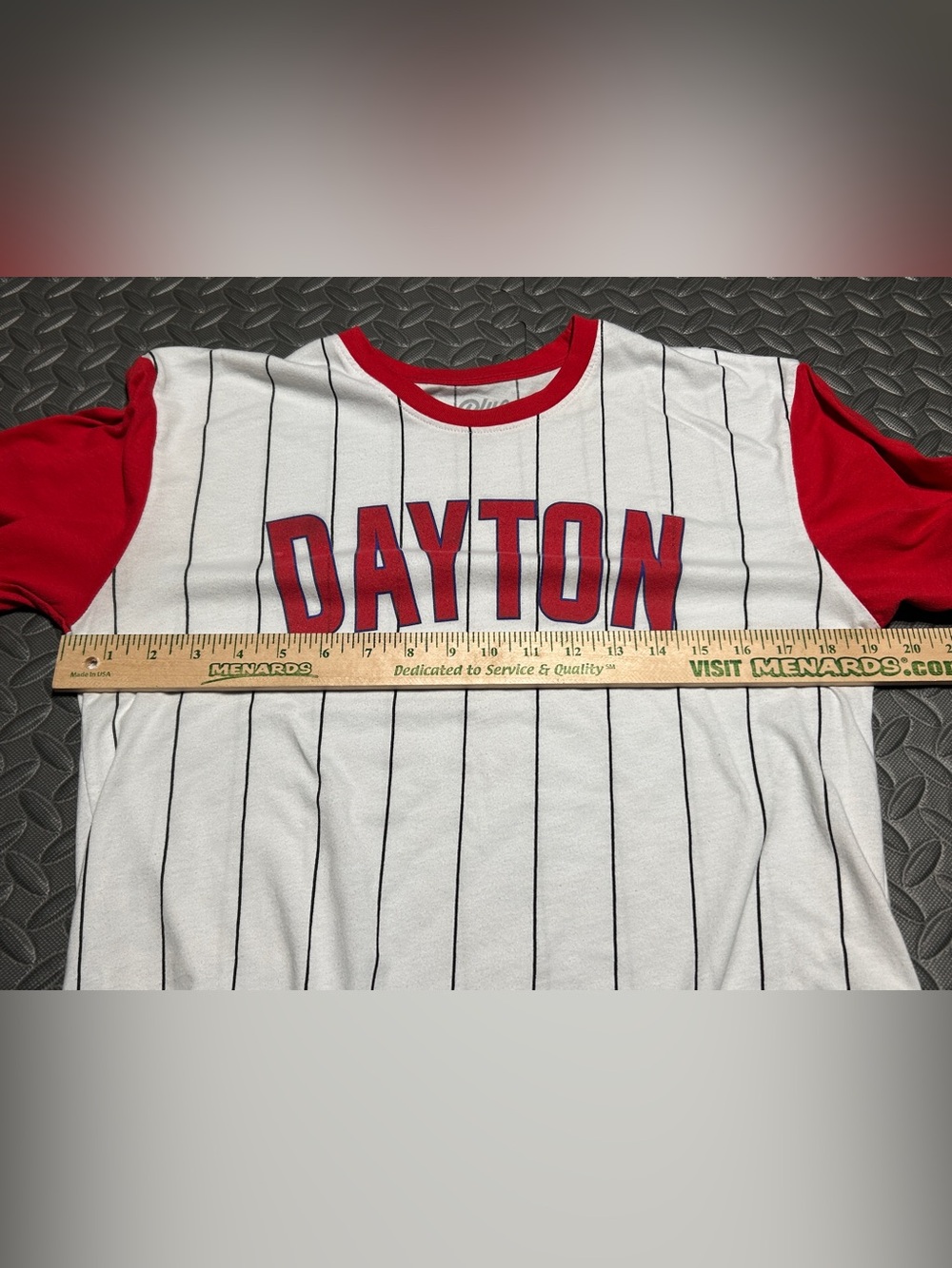 Blue 84 Dayton Pinstripe Baseball Tee - Picture 6 of 7